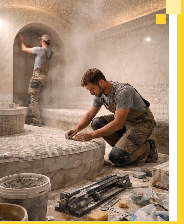 Профессиональный дизайн хамама и SPA под ключ в Гусе-Хрустальном