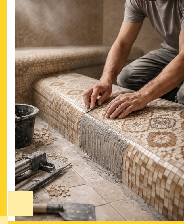 Плитка для хамама под ключ в Гусе-Хрустальном от 3744 р. | ЭриданГсь